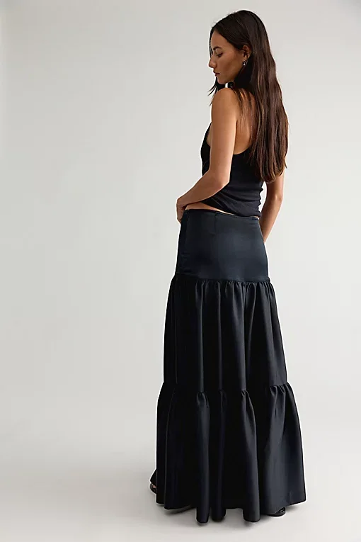 Juliette Satin Maxi Skirt