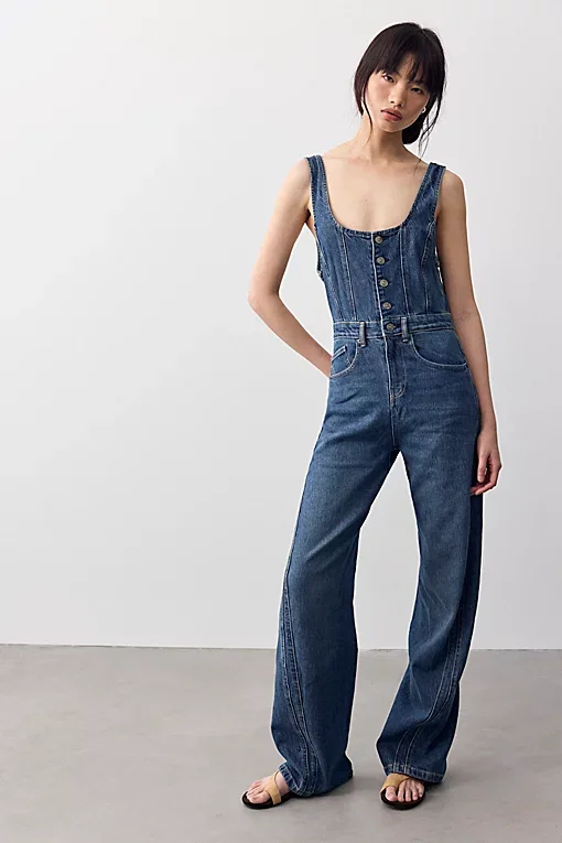We The Free Corsica Twisted Seam Jumpsuit