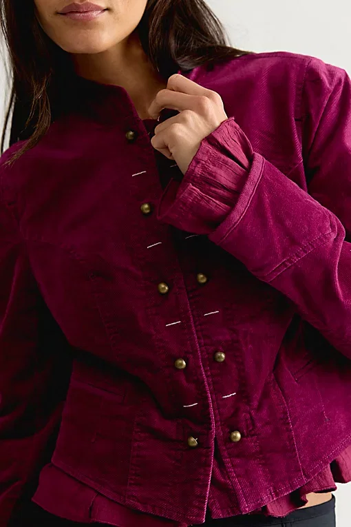 Cloud Nine Ruffle Cadet Jacket