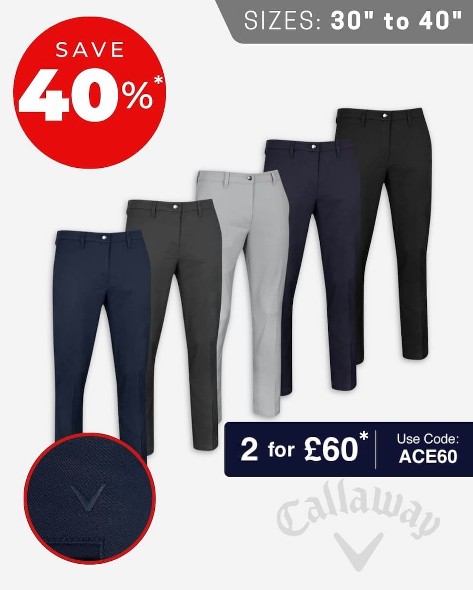 Callaway Golf Mens 2026 Ace Stretch Tapered Golf Trousers