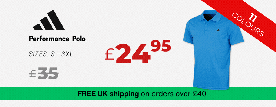 adidas Golf Mens Performance Left Chest Logo Polo Shirt