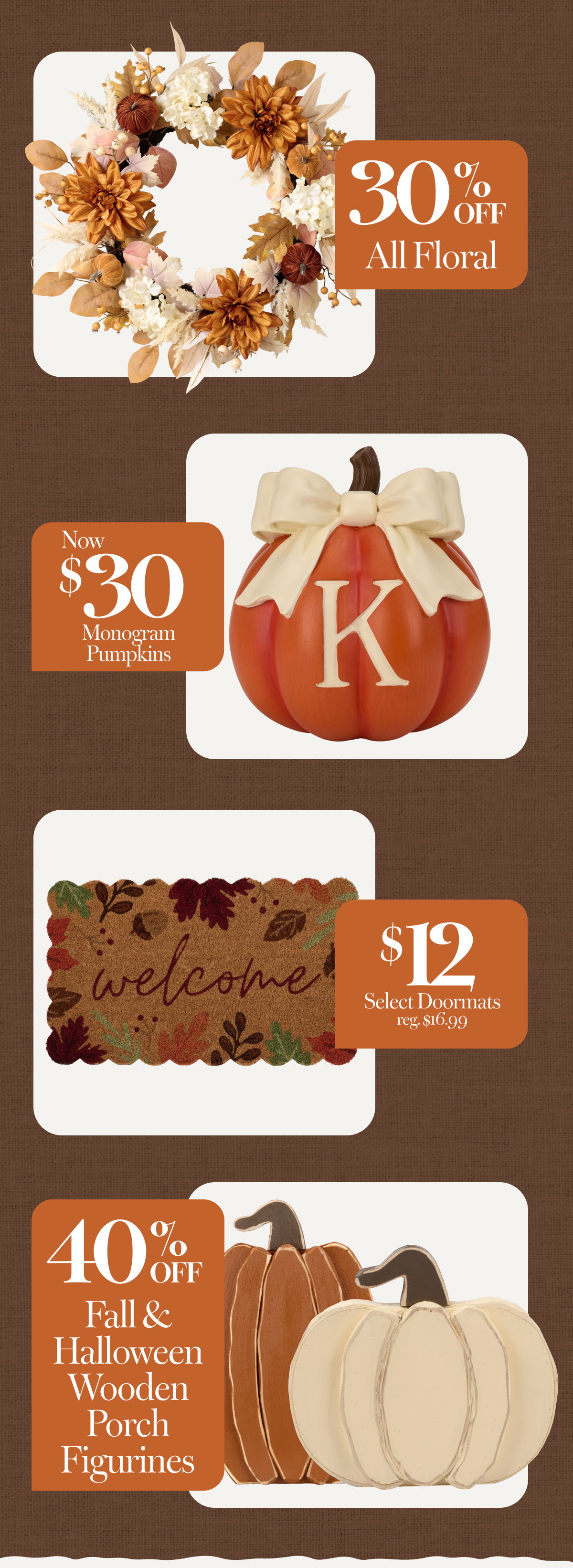 Fall Porch Sale