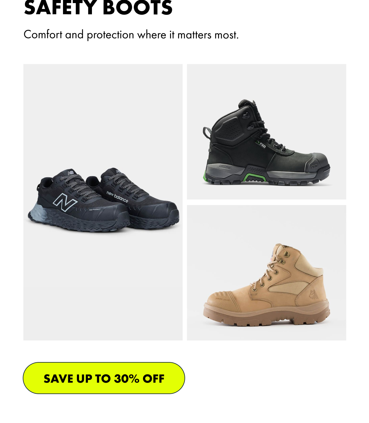 SAFETY BOOTS | SAVE 20% OFF