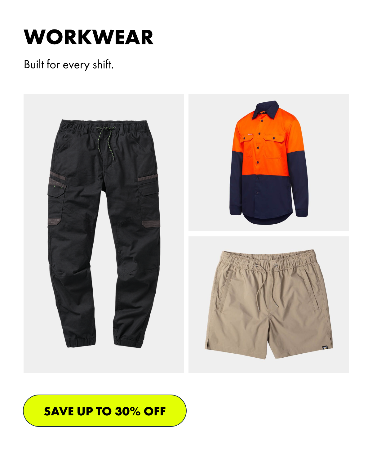 WORKWEAR | SAVE 20% OFF
