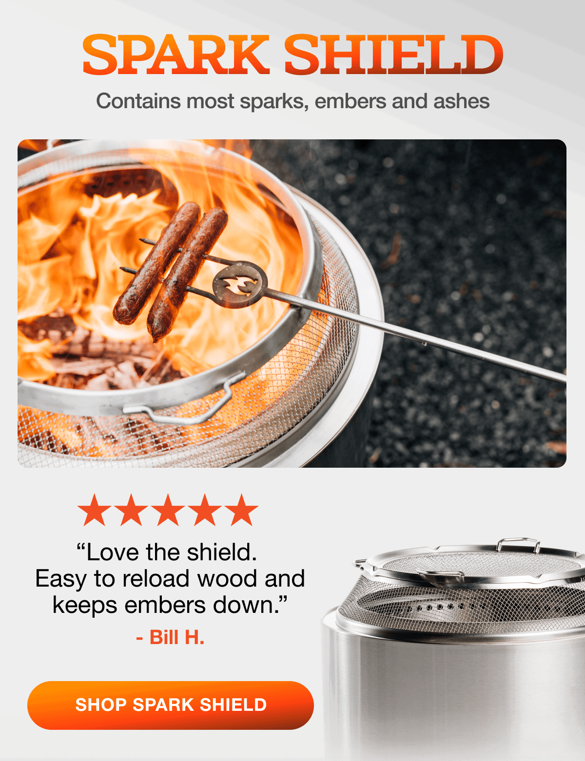 Shop Fire Pit Shield