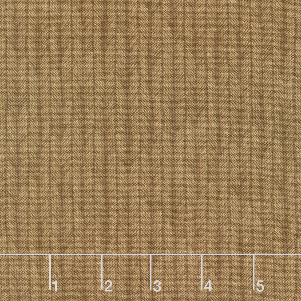 Maple and Marigolds - Feather Stripe Cocoa Yardage