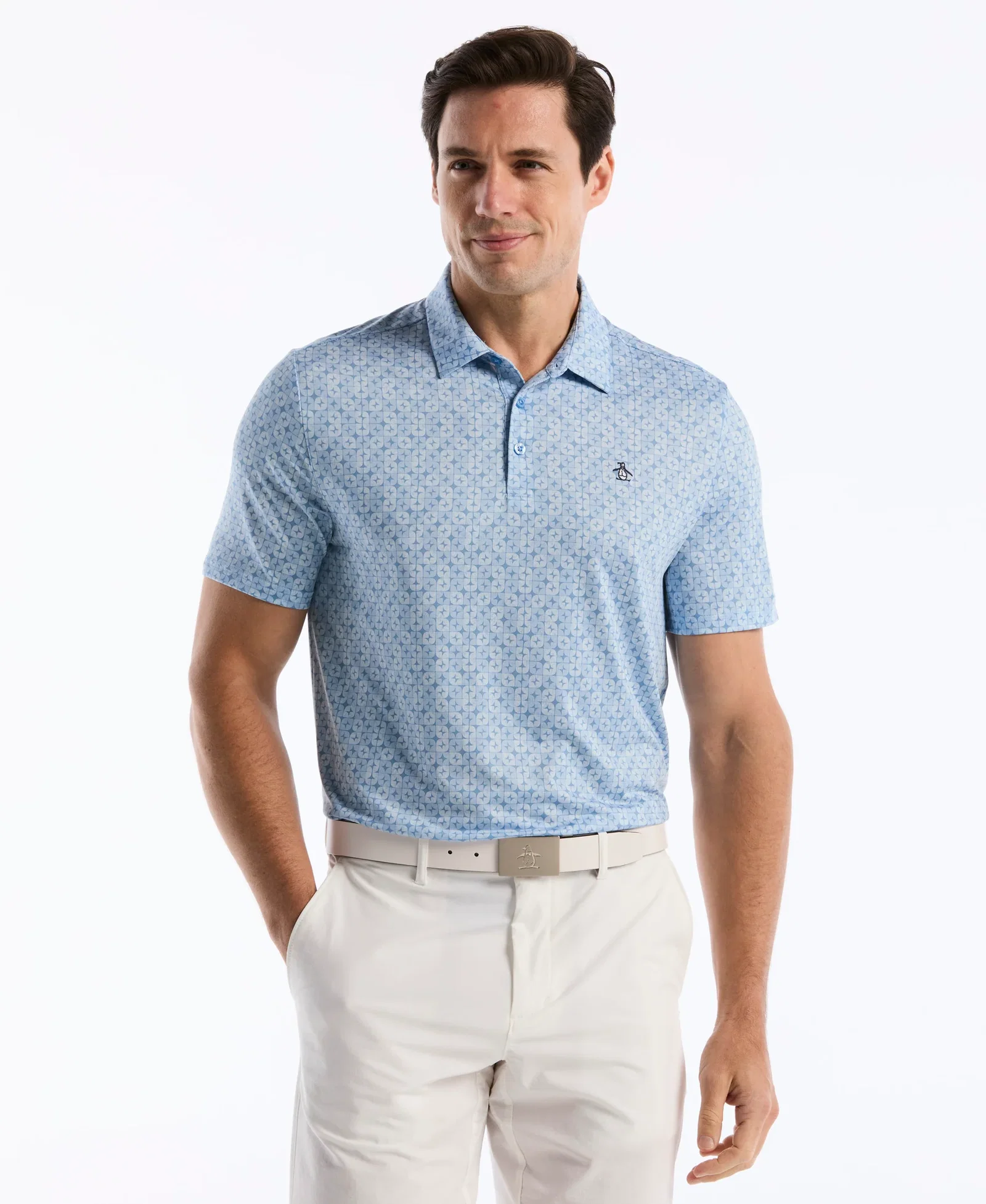 Neo Abstract Geo Golf Polo