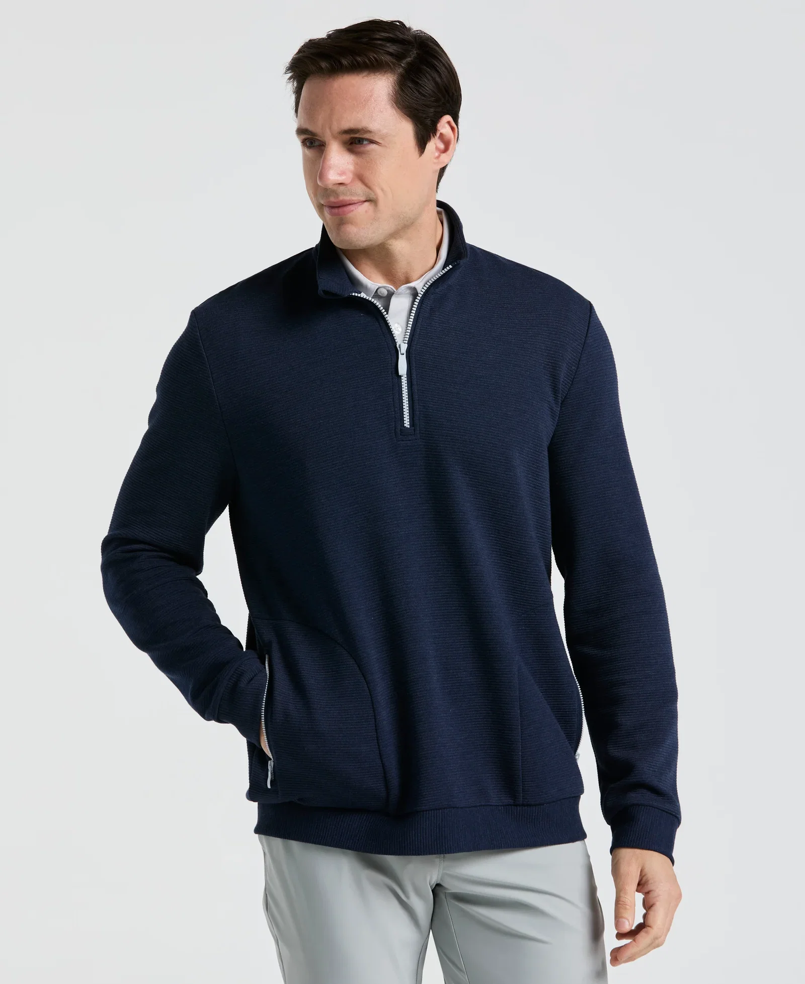 Quarter Zip Ottoman Jacket