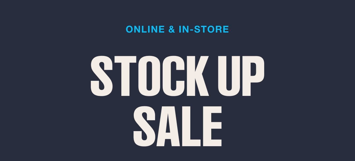 Online and in-store | Stock up sale | | Shop Sale | | See terms below.