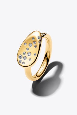 Small Stone-Set Oval Signet Ring