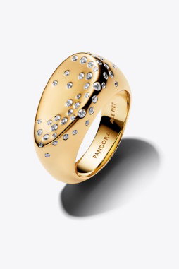 Stone-Set Oval Domed Signet Ring