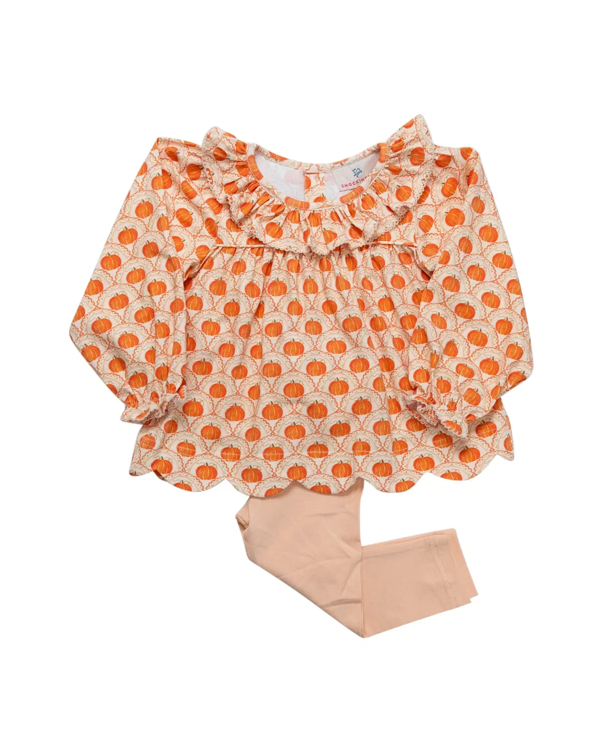 Image of Scalloped Pumpkins Legging Set