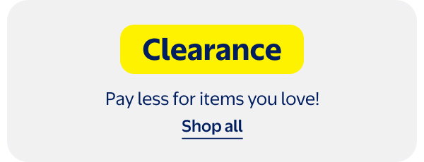 Clearance - Pay less for items you love!