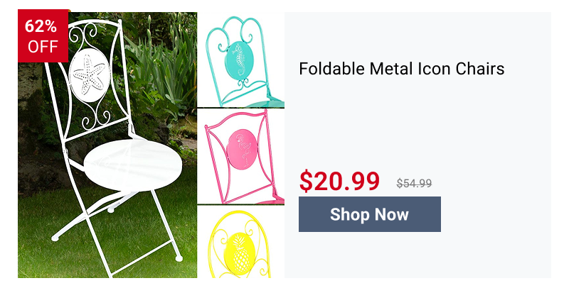 Foldable Metal Icon Chairs