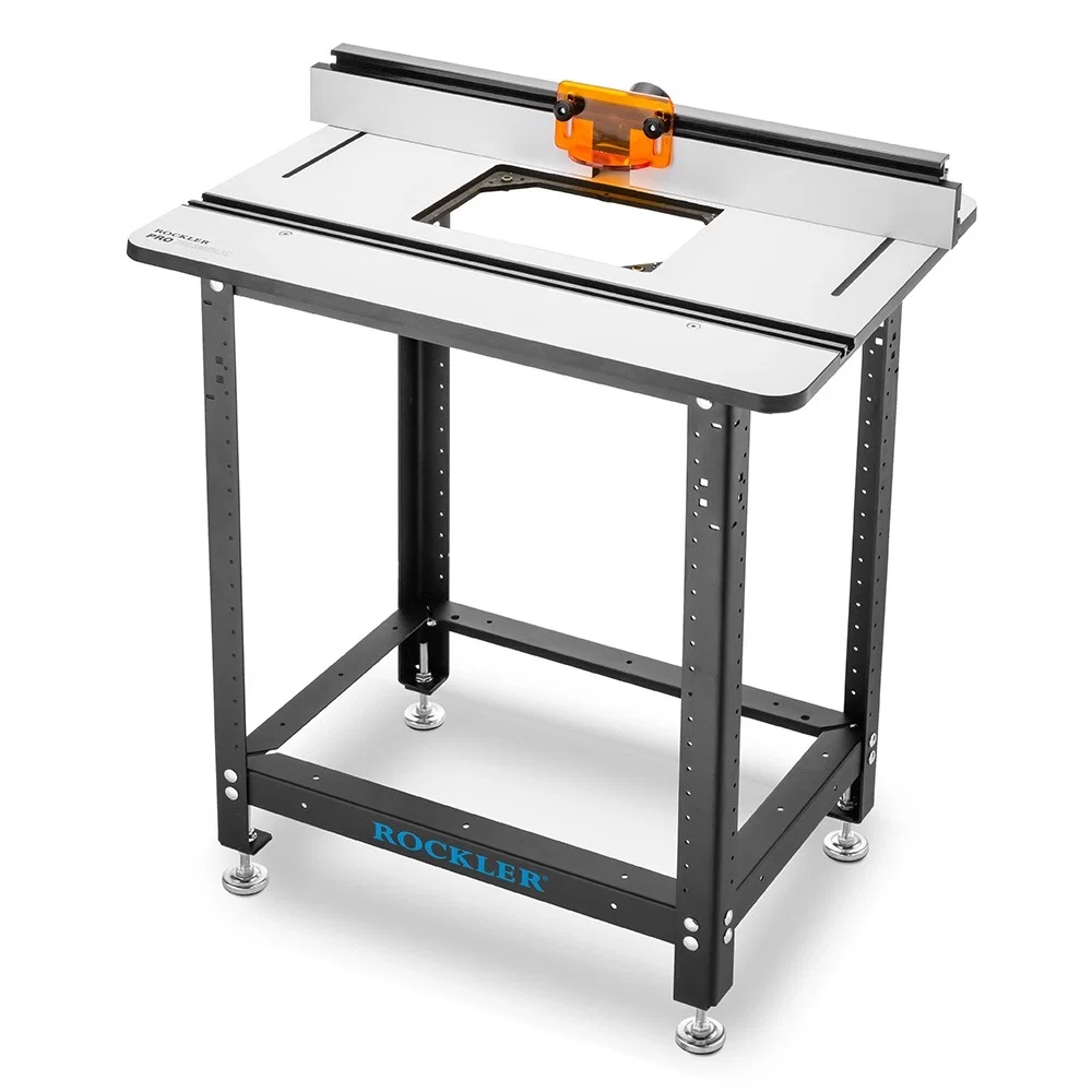 Rockler Phenolic Router Table with Pro Fence and Rock-Steady Stand Value Pack