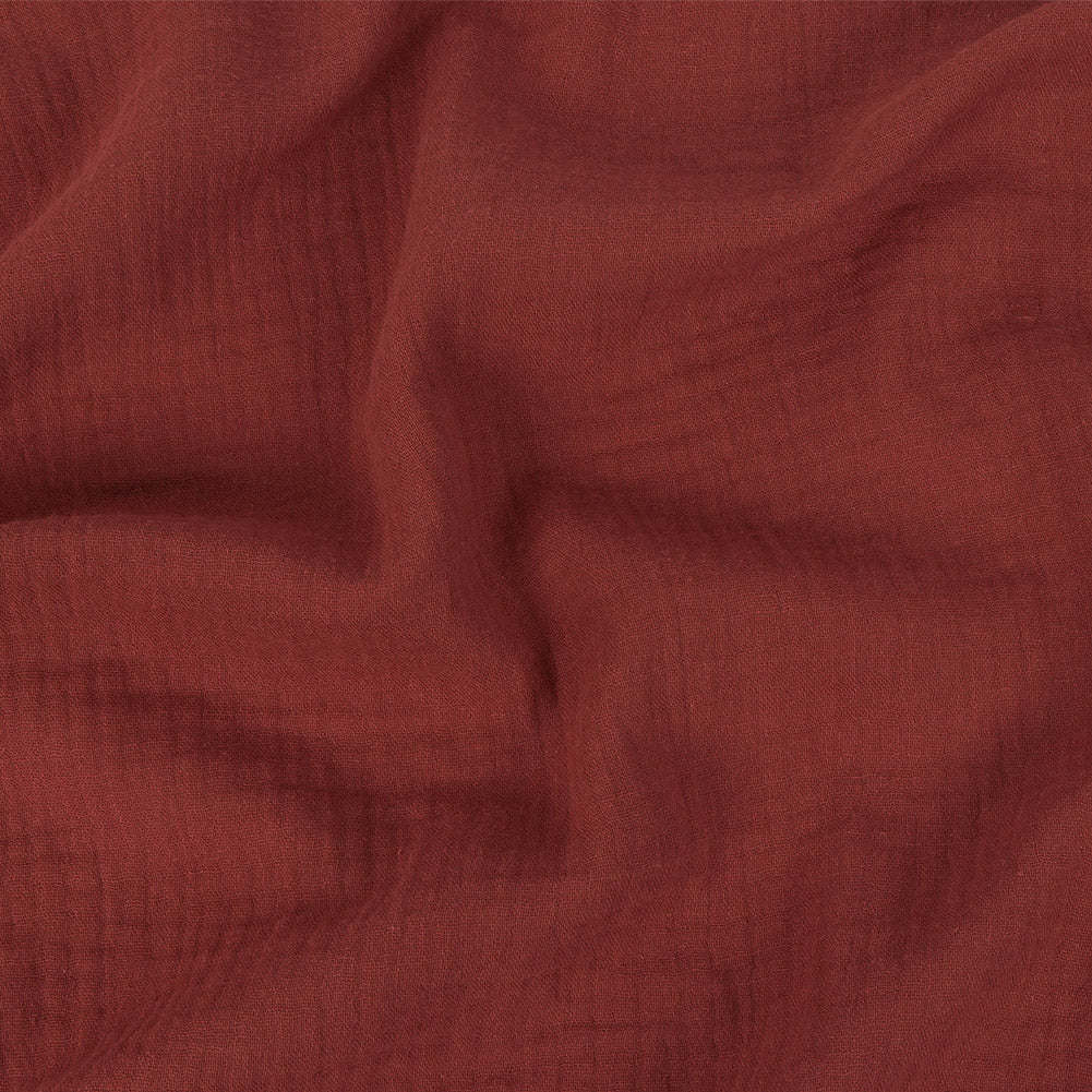 Image of Double Cotton Gauze - Rosewood - Talamanca Collection