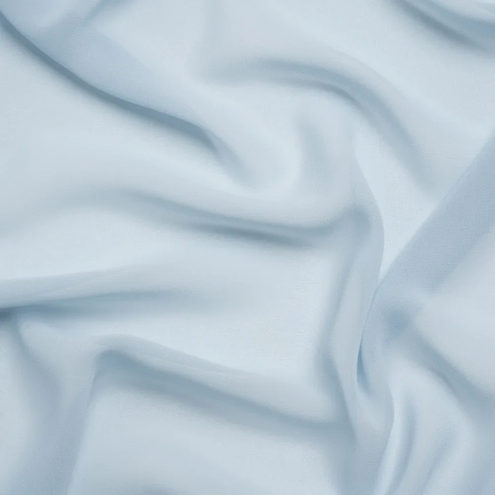Image of Polyester High-Multi Chiffon - Baby Blue - Netta Collection by Mood