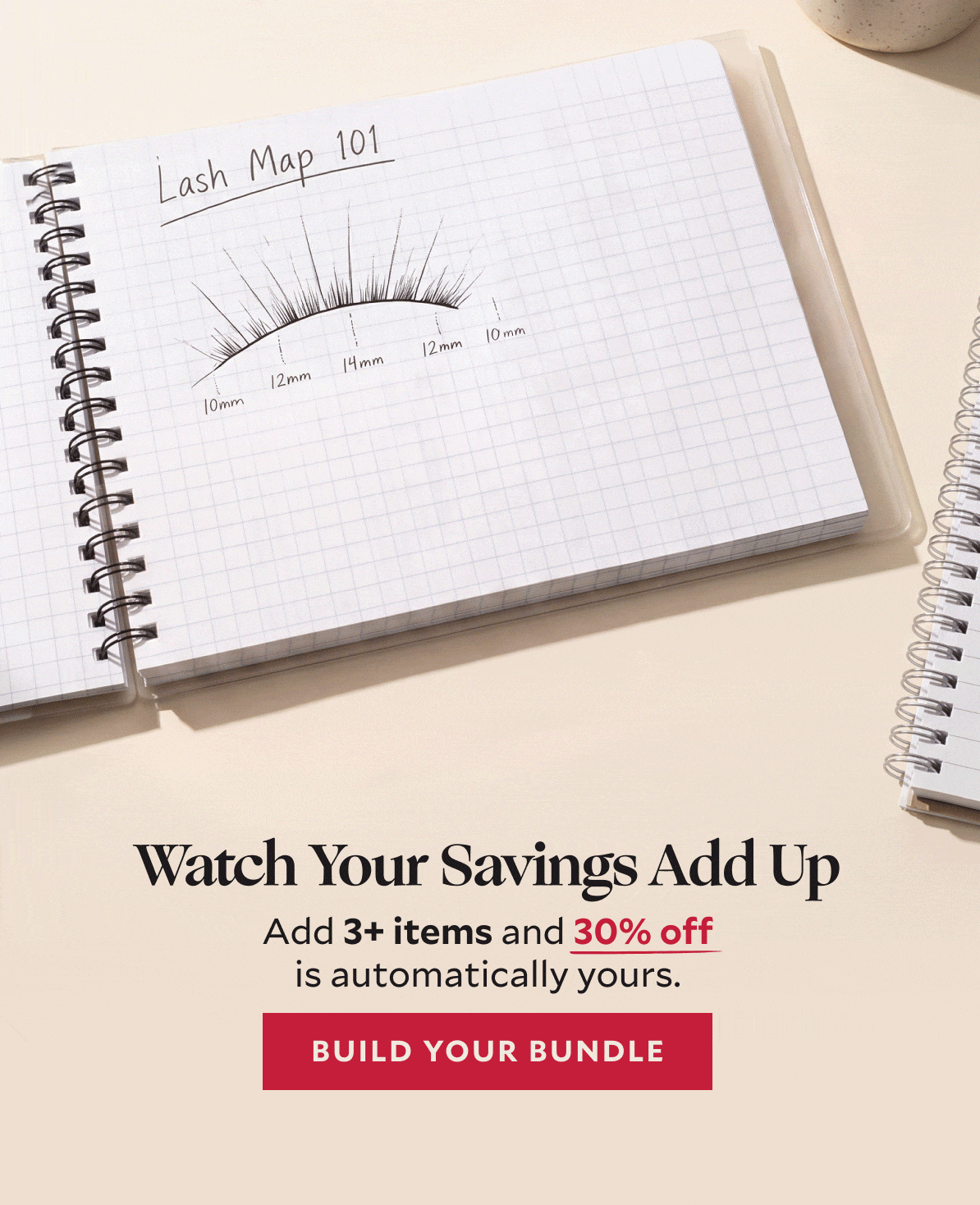 Watch Your Savings Add Up​  Add 3+ items and 30% off is automatically yours.​
