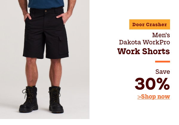 Door Crasher Men's Dakota WorkPro Work Shorts Save 30%