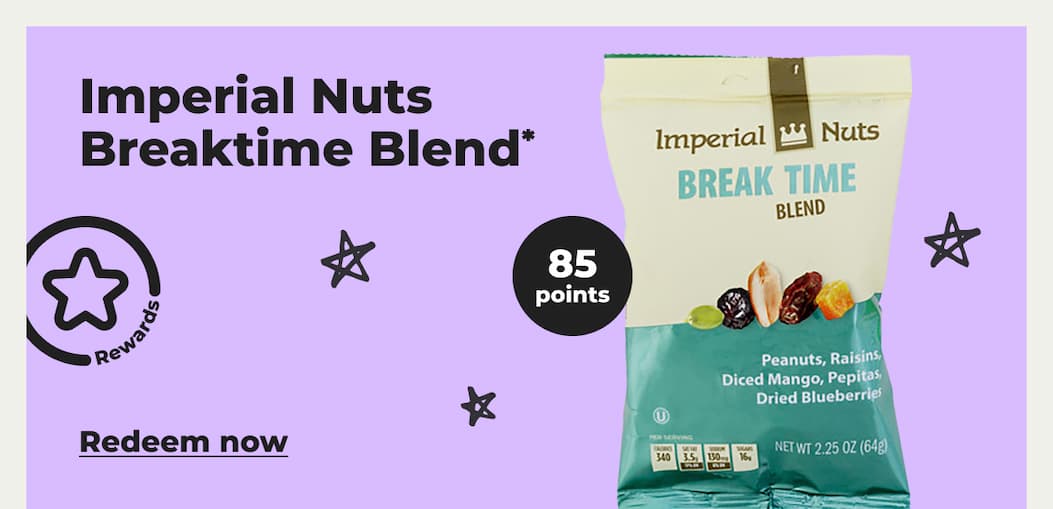 Imperial Nuts Breaktime Blend* - Redeem now
