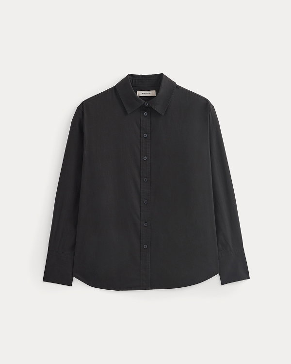 Image | Everyday Shirt in Silky Cotton | Black