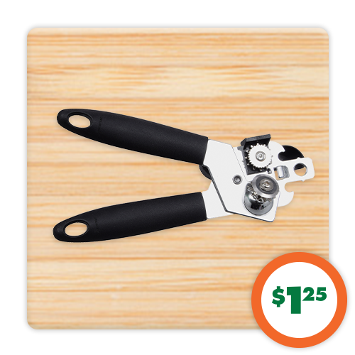 $1.25 Plastic Grip Can Openers