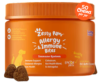 Zesty Paws Allergy & Immune Bites for Dogs.
