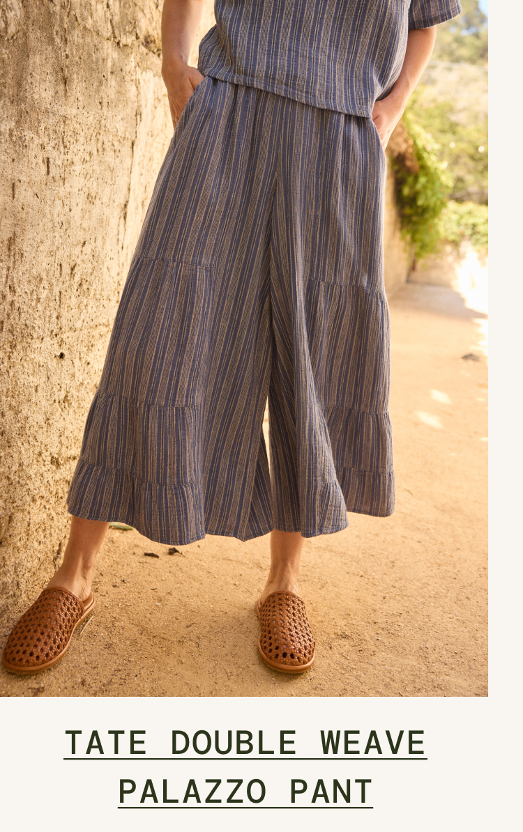 Tate Double Weave Palazzo Pant