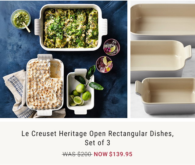 Le Creuset Heritage Open Rectangular Dishes, Set of 3 NOW $139.95