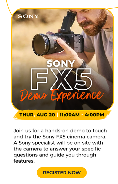 Sony FX5 Demo Experience
