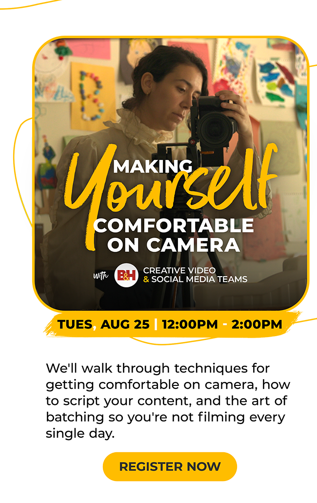 Making Yourseld Comfortable on Camera