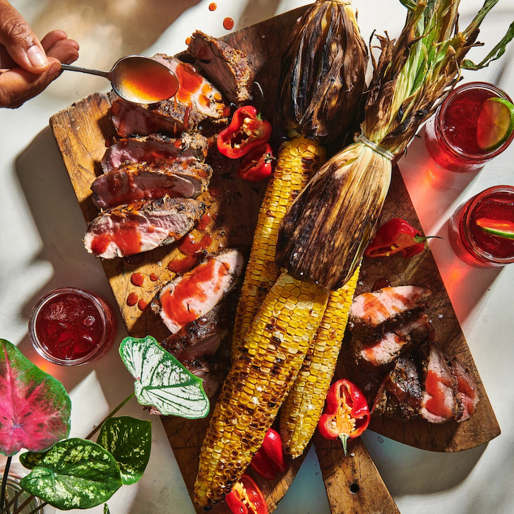 Jerk pork tenderloin via Von Diaz for Burlap and Barrel
