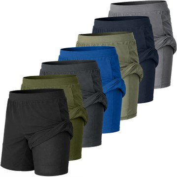 Men’s 3-Pack Quick-Dry 2-in-1 Athletic Shorts