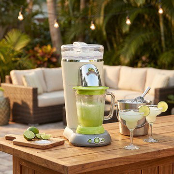 36 oz Margarita Machine Off White Lime Green Bahamas Frozen