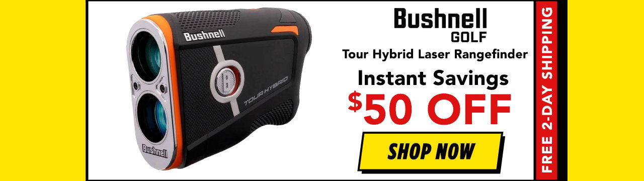 Bushnell Orange Tour Hybrid Laser Golf Rangefinder With GPS