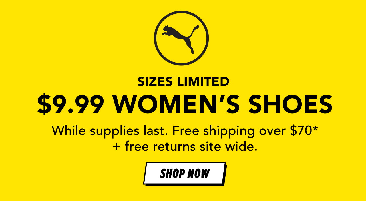 $9.99 Women's Puma Shoes | While Supplies Last