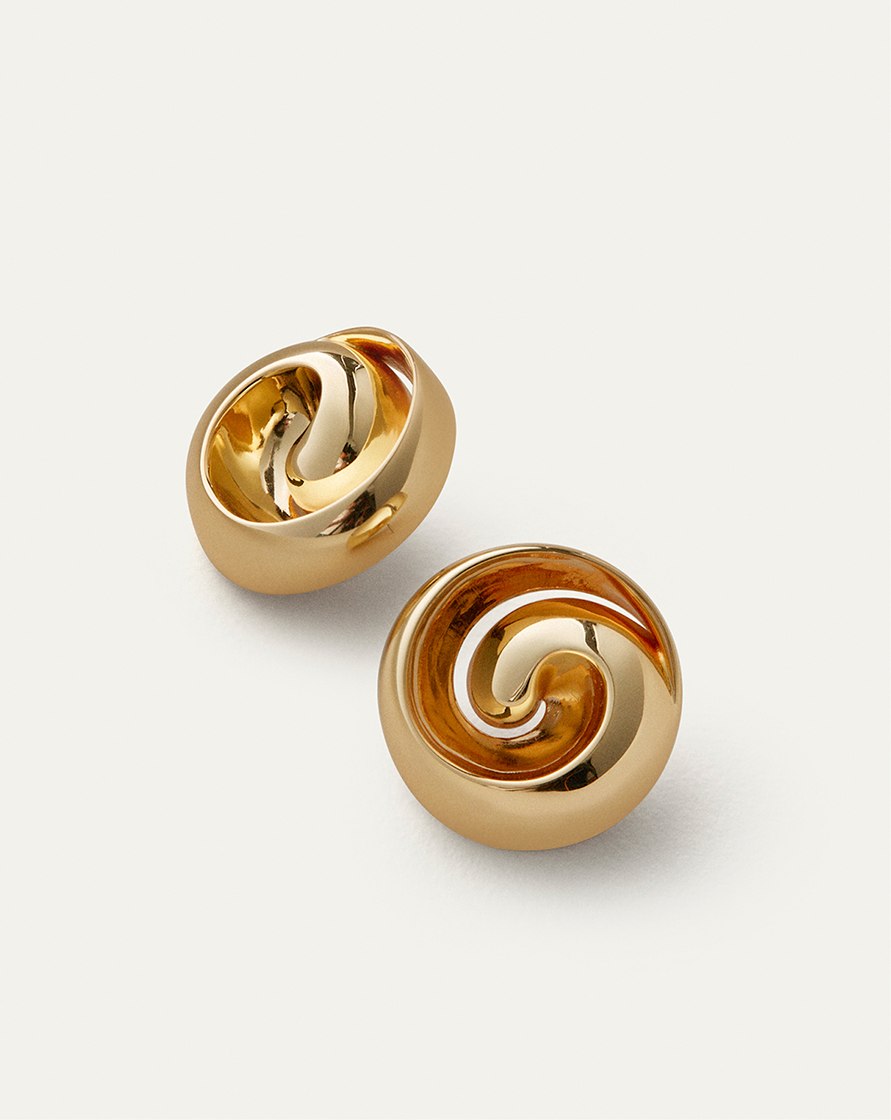 renzo earrings in gold