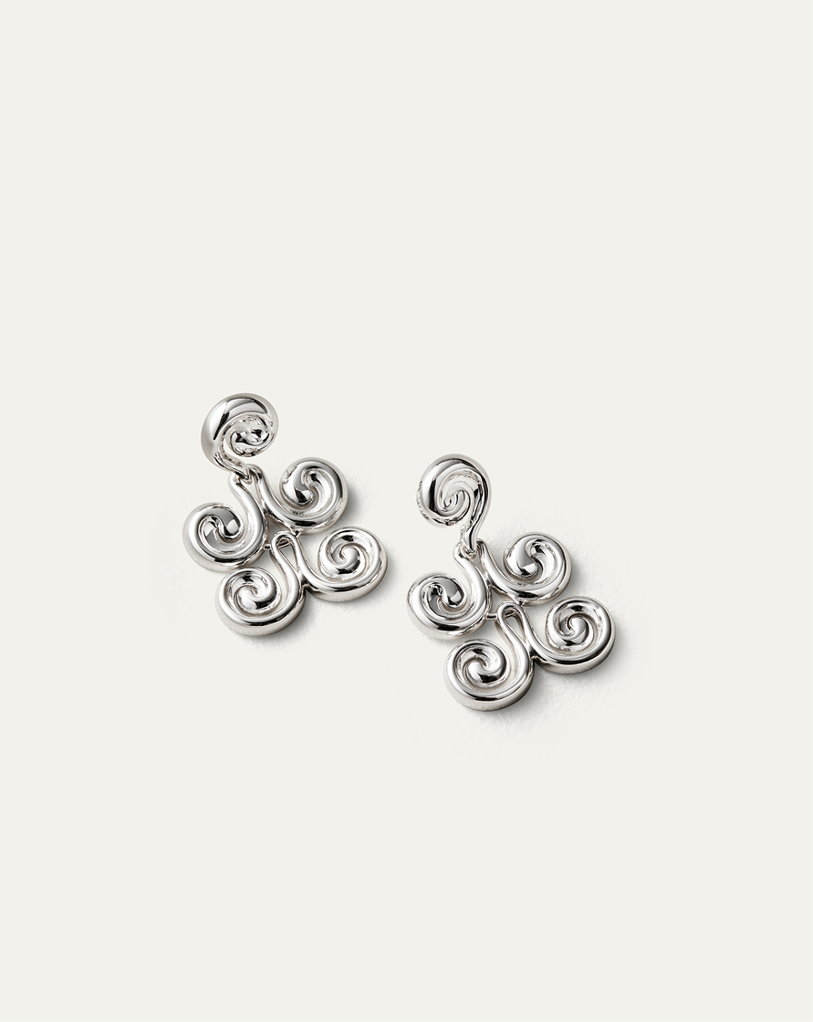 nico earrings medium in silver
