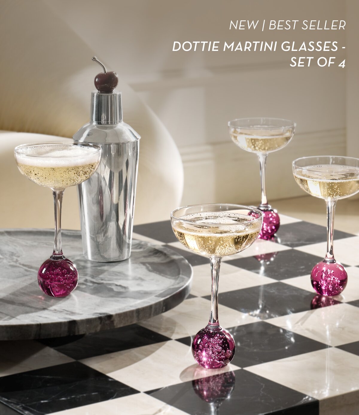 Dottie Martini Glasses