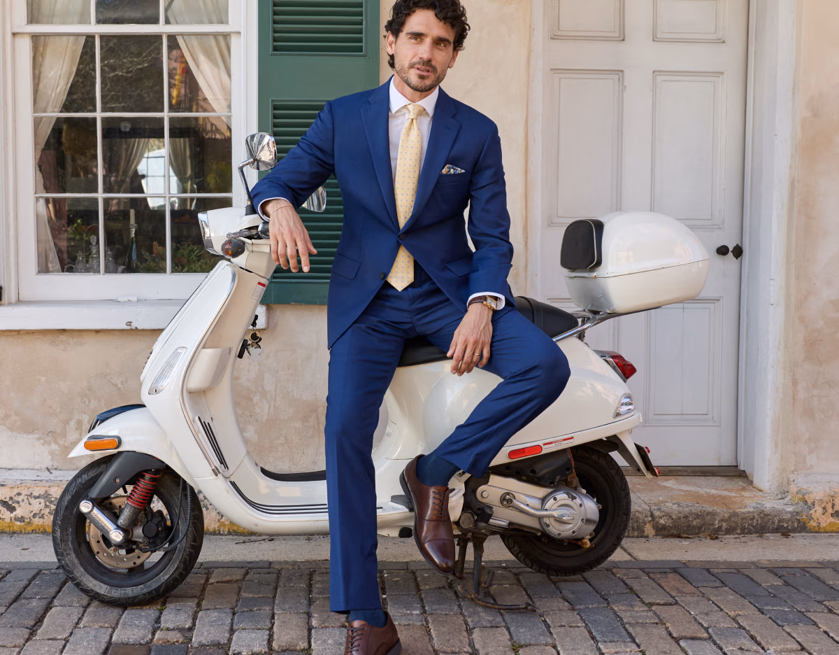 Suits Starting at $249.99 | Reg. $299–$730 | Shop Now | Excludes custom. See terms below.