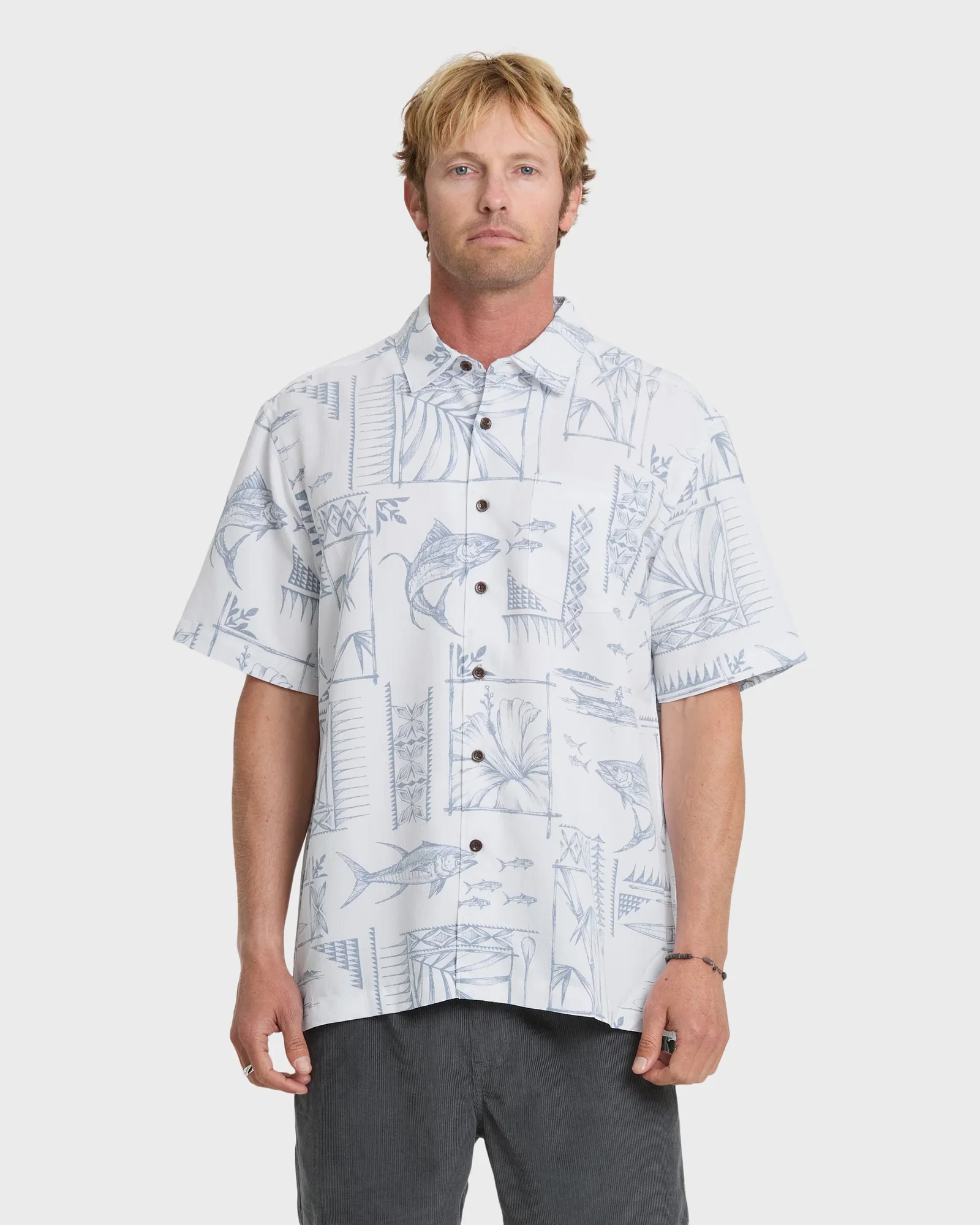 Image of Waterman Performance Pack Short Sleeve Woven Shirt - White