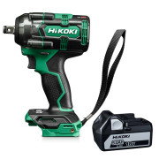Hikoki WR18DHW2Z 18V Brushless 1/2" Impact Wrench - Body & 1x 5.0Ah Battery