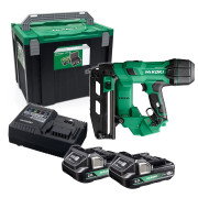 Hikoki NT1865DSAJXZ 18V Brushless 16G Straight Second Fix Nail Gun, 2x 2.0Ah Batteries, Charger & Case