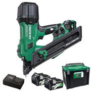 Hikoki NR1838DKAJXZ 18V Brushless Metal Connector Nail Gun, 2x BSL36A18X 5.0Ah Batteries, Charger & Stackable System Case 4