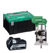 Hikoki M1808DA 18V 1/4'' Brushless Trimmer - Body, Case & 1x 5.0Ah Battery