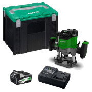 Hikoki M3612DAJPZ 36V MultiVolt Brushless 1/2" Router, 1x 2.5Ah Battery, Charger & Case