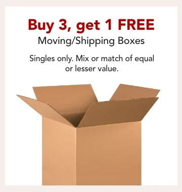 buy 3, get 1 free moving boxes