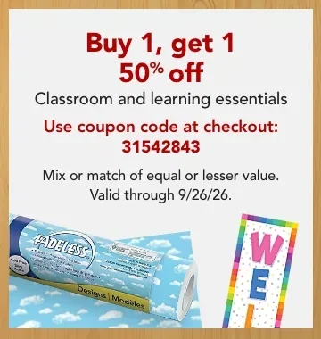 bogo 50% classroom essentials