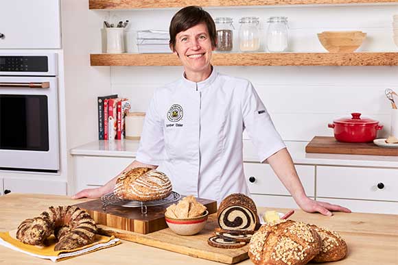 Collage of baking classes