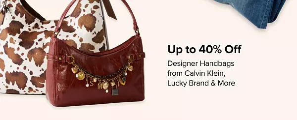 Up to 40% off designer handbags from Calvin Klein, Sam Edelman and more. Two designer handbags.
